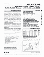 DataSheet MAX4231 pdf